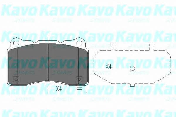KBP8021 Kavo parts Тормозные колодки дисковые, комплект