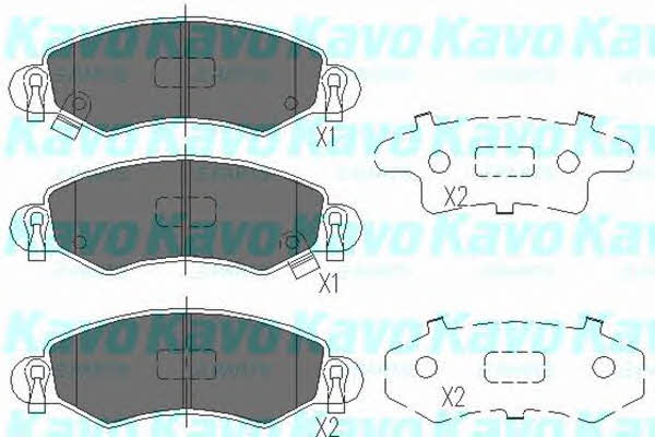KBP8508 Kavo parts Тормозные колодки дисковые передние, комплект