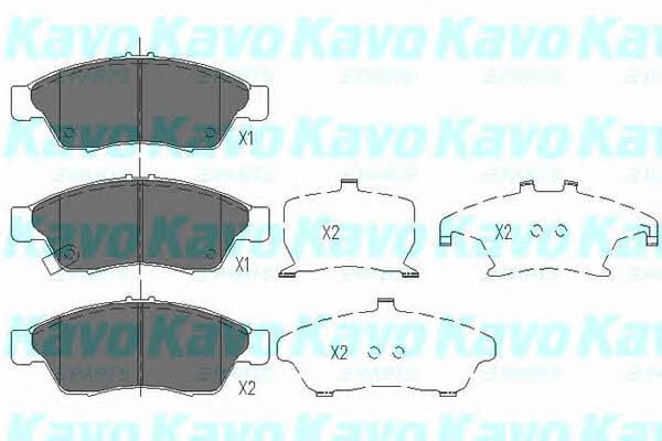 KBP8510 Kavo parts Тормозные колодки дисковые, комплект