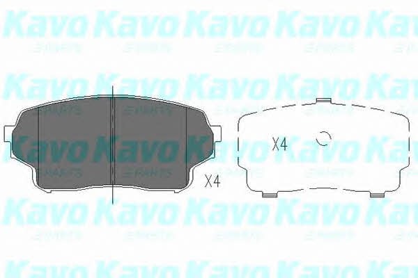 KBP8511 Kavo parts Тормозные колодки дисковые, комплект
