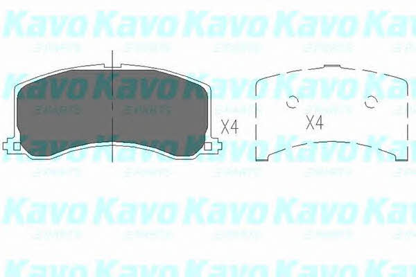 Гальмівні колодки, комплект Kavo parts KBP-8517