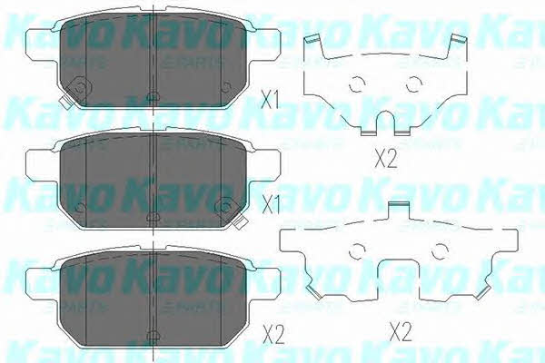 KBP8526 Kavo parts Тормозные колодки дисковые, комплект