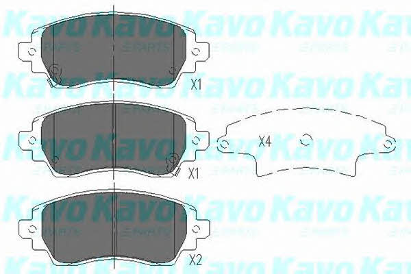 KBP9010 Kavo parts Тормозные колодки дисковые, комплект