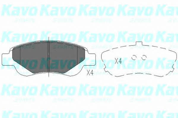 Гальмівні колодки передні, комплект Kavo parts KBP-9024