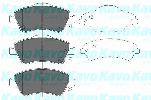 KBP9027 Kavo parts Тормозные колодки дисковые, комплект