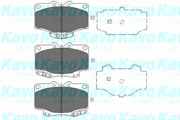 KBP9048 Kavo parts Тормозные колодки дисковые, комплект