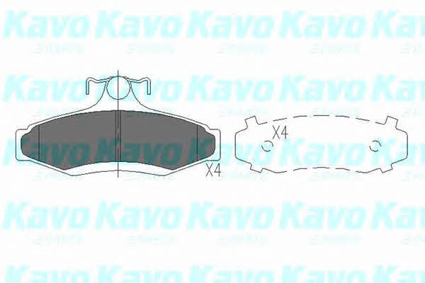 Комплект тормозных колодок Ssangyong Musso (Санг Йонг Муссо): KBP1006 Kavo parts Тормозные колодки дисковые задние, комплект