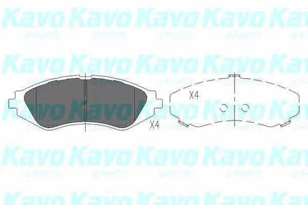 KBP1008 Kavo parts Тормозные колодки дисковые передние, комплект