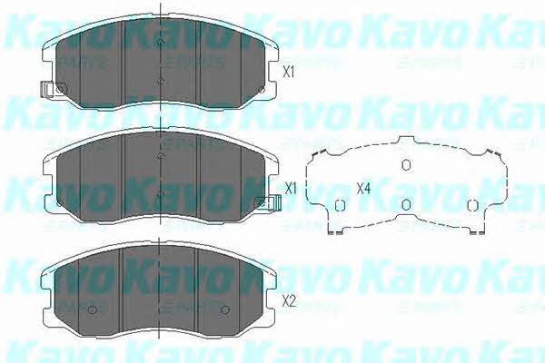 Kavo parts Гальмівні колодки передні, комплект – ціна 916 UAH