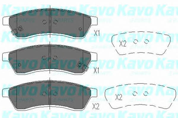 KBP1012 Kavo parts Тормозные колодки дисковые передние, комплект
