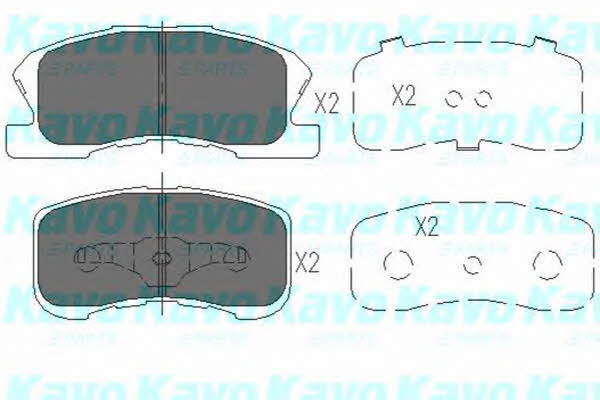 KBP1508 Kavo parts Тормозные колодки дисковые, комплект