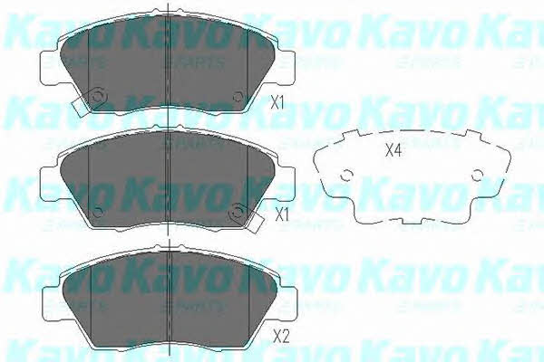 KBP2003 Kavo parts Тормозные колодки дисковые передние, комплект