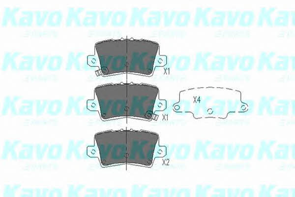 Гальмівні колодки передні, комплект Kavo parts KBP-2014
