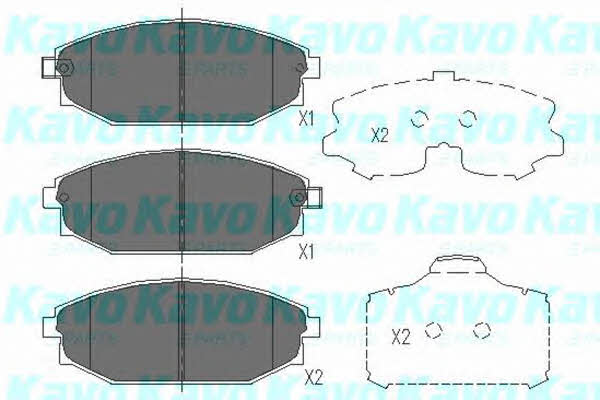 KBP3014 Kavo parts Тормозные колодки дисковые передние, комплект