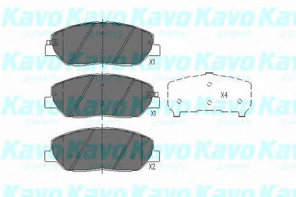 Колодки KIA Mohave (Киа Мохаве): KBP3023 Kavo parts Тормозные колодки дисковые, комплект
