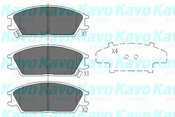 KBP3033 Kavo parts Тормозные колодки дисковые, комплект
