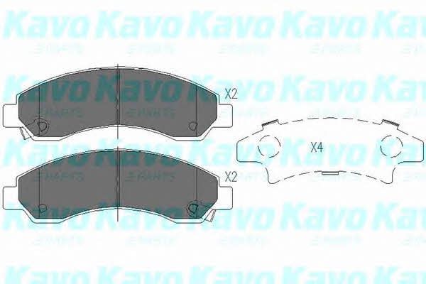 KBP3514 Kavo parts Тормозные колодки дисковые, комплект