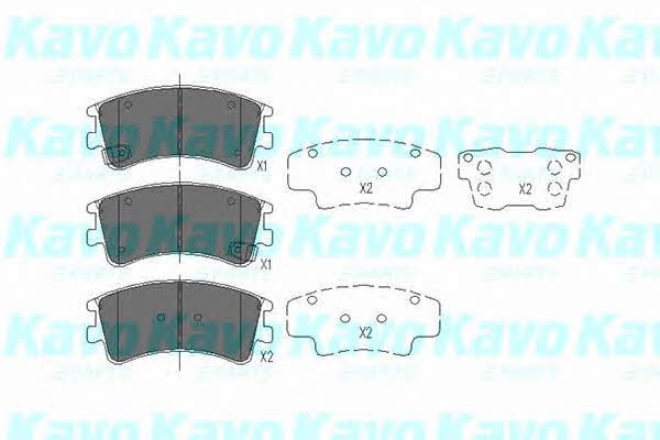 KBP4512 Kavo parts Тормозные колодки дисковые передние, комплект