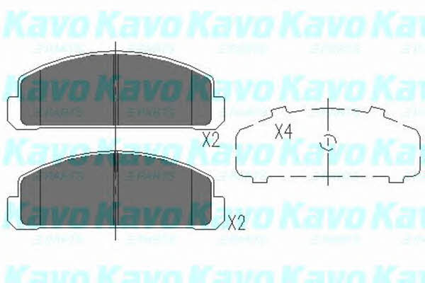 KBP4515 Kavo parts Тормозные колодки дисковые, комплект