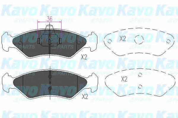 KBP4533 Kavo parts Тормозные колодки дисковые, комплект