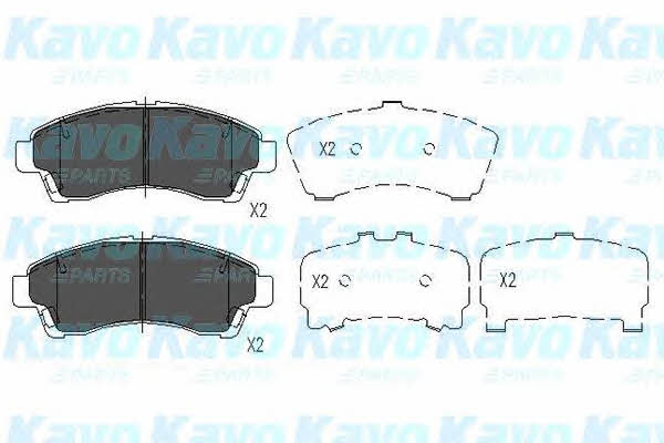 KBP4534 Kavo parts Тормозные колодки дисковые, комплект