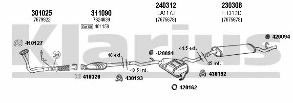 Klarius 330235E Система випуску відпрацьованих газів 330235E: Купити в Україні - Добра ціна на EXIST.UA! 330235E Klarius Система випуску відпрацьованих газів