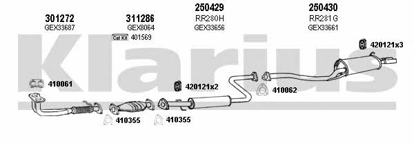 Klarius 120266E Система випуску відпрацьованих газів 120266E: Купити в Україні - Добра ціна на EXIST.UA!