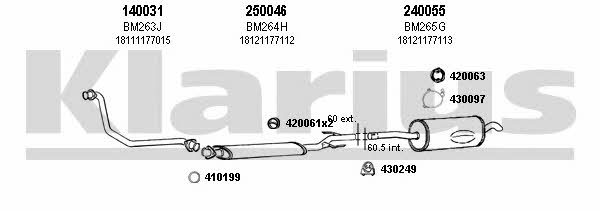 Klarius 060156E Система випуску відпрацьованих газів 060156E: Купити в Україні - Добра ціна на EXIST.UA!