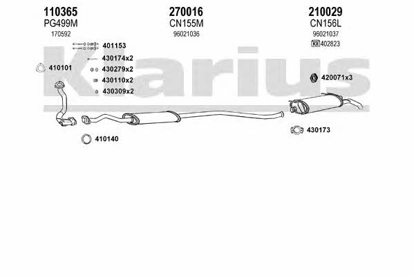 Klarius 180124E Система випуску відпрацьованих газів 180124E: Купити в Україні - Добра ціна на EXIST.UA! 180124E Klarius Система випуску відпрацьованих газів