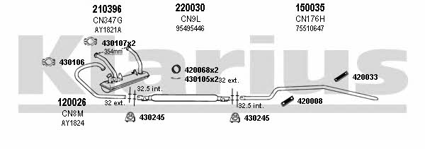  180222E Система випуску відпрацьованих газів 180222E: Купити в Україні - Добра ціна на EXIST.UA!