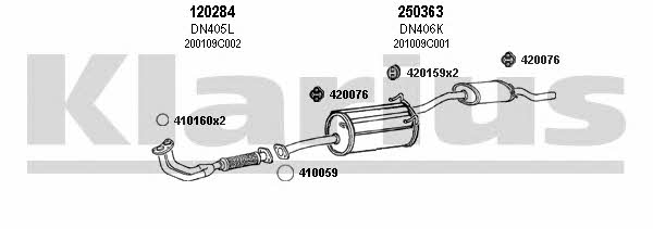 Klarius 270396E Система випуску відпрацьованих газів 270396E: Купити в Україні - Добра ціна на EXIST.UA!