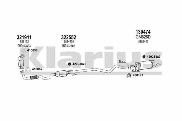  391660E Система випуску відпрацьованих газів 391660E: Купити в Україні - Добра ціна на EXIST.UA!