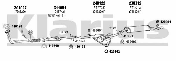 Klarius 330239E Система випуску відпрацьованих газів 330239E: Купити в Україні - Добра ціна на EXIST.UA! 330239E Klarius Система випуску відпрацьованих газів