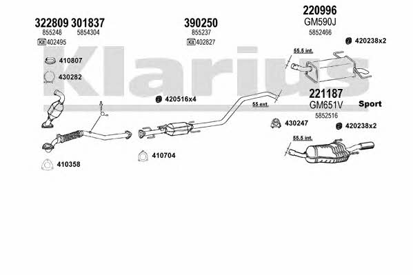  391752E Система випуску відпрацьованих газів 391752E: Купити в Україні - Добра ціна на EXIST.UA!