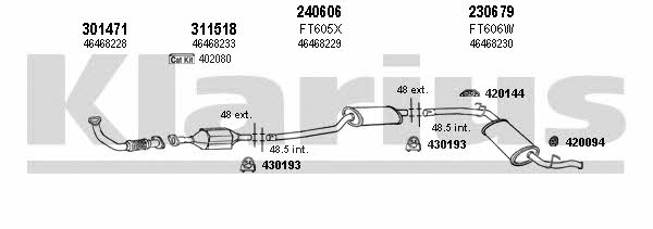 Klarius 330498E Система випуску відпрацьованих газів 330498E: Купити в Україні - Добра ціна на EXIST.UA!