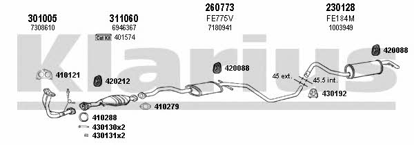 Klarius 361152E Система випуску відпрацьованих газів 361152E: Купити в Україні - Добра ціна на EXIST.UA! 361152E Klarius Система випуску відпрацьованих газів