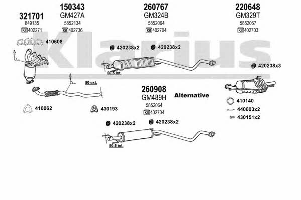  391371E Система випуску відпрацьованих газів 391371E: Купити в Україні - Добра ціна на EXIST.UA!