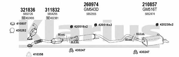  391414E Система випуску відпрацьованих газів 391414E: Купити в Україні - Добра ціна на EXIST.UA!