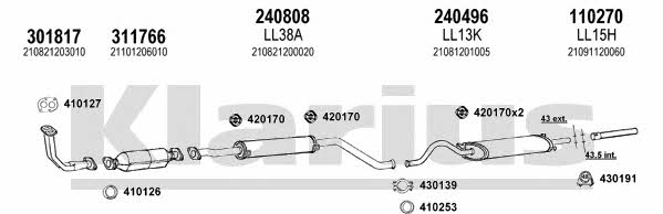  490049E Система випуску відпрацьованих газів 490049E: Купити в Україні - Добра ціна на EXIST.UA!