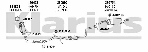 570262E Klarius Система випуску відпрацьованих газів