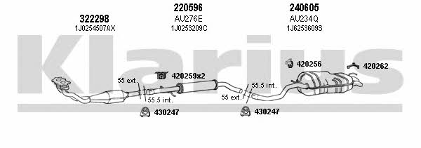Klarius 930831E Система випуску відпрацьованих газів 930831E: Купити в Україні - Добра ціна на EXIST.UA!