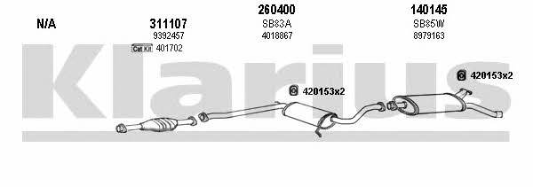 Klarius 750084E Система випуску відпрацьованих газів 750084E: Купити в Україні - Добра ціна на EXIST.UA!