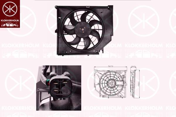 Klokkerholm 00612602 Вентилятор радіатора охолодження 00612602: Купити в Україні - Добра ціна на EXIST.UA!