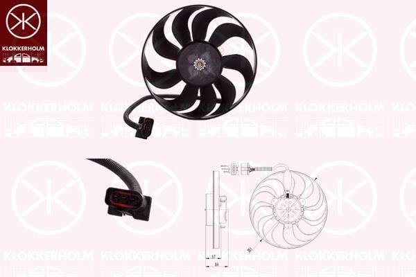 Klokkerholm 95232604 Вентилятор радіатора охолодження 95232604: Купити в Україні - Добра ціна на EXIST.UA!