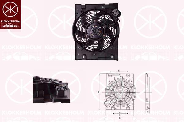 Klokkerholm 50512602 Вентилятор радіатора охолодження 50512602: Купити в Україні - Добра ціна на EXIST.UA!