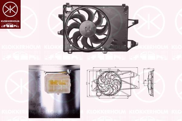Klokkerholm 25542601 Вентилятор радіатора охолодження 25542601: Купити в Україні - Добра ціна на EXIST.UA!