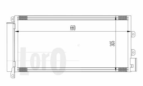 0160160021 Loro Радіатор кондиціонера (Конденсатор)