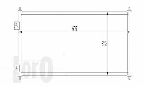0180160015 Loro Радиатор кондиционера (Конденсатор)