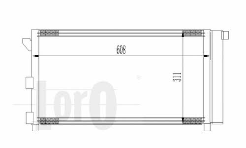 0160160018 Loro Радиатор кондиционера (Конденсатор)
