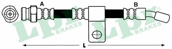 LPR 6T48173 Гальмівний шланг 6T48173: Купити в Україні - Добра ціна на EXIST.UA!
